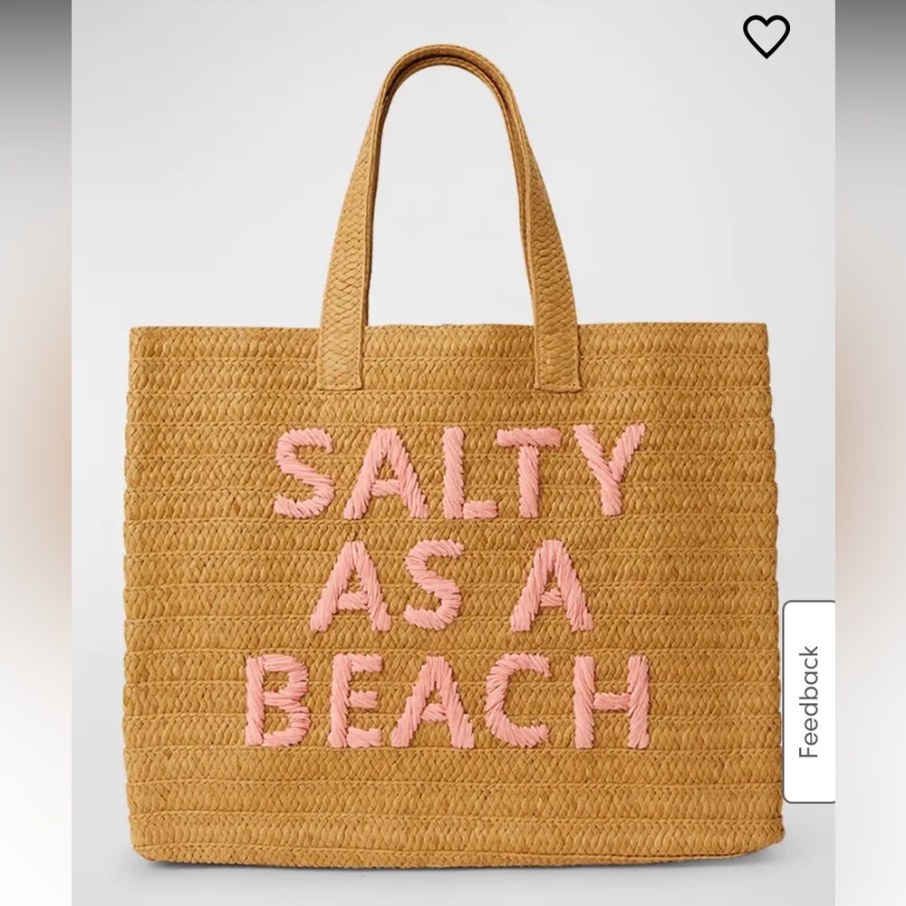 BTB Los Angeles Salty as a Beach straw bag
NWT